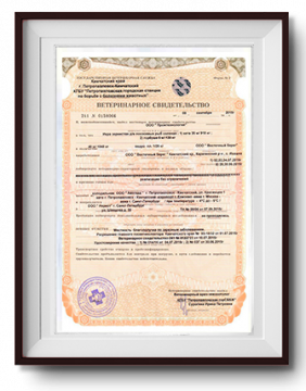 Сертификаты на красную икру и морепродукты СПб