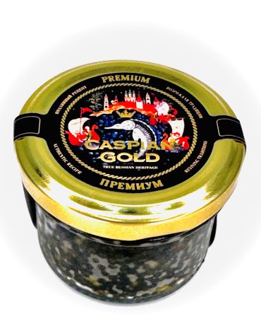 ИКРА ОСЕТРОВАЯ, ЗОЛОТО КАСПИЯ ПРЕМИУМ, 100гр.